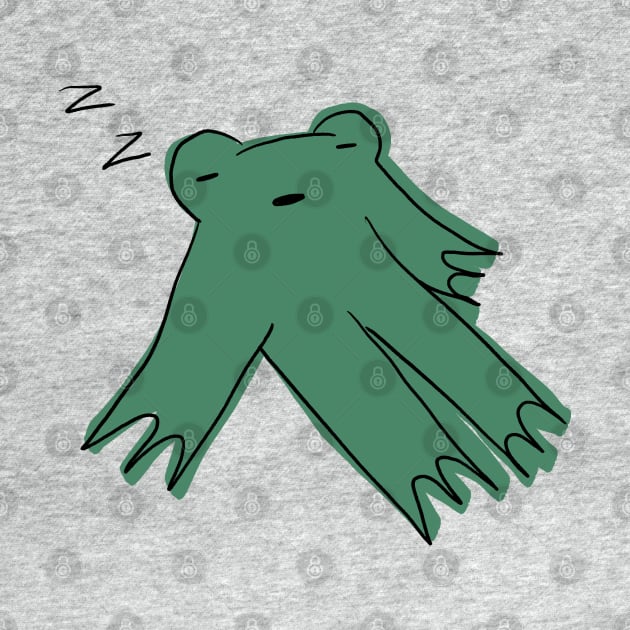 Sleepy frog by annoyingarts